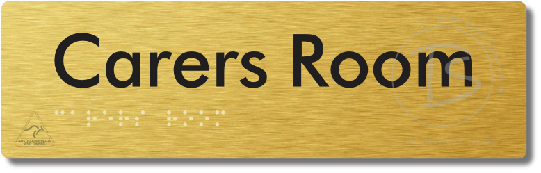 Carers Room - Braille Tactile Signs Aust.