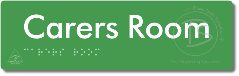Carers Room - Braille Tactile Signs Aust.