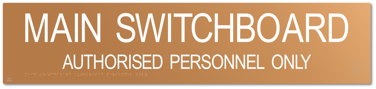 Main Switchboard Authorised Personnel Only