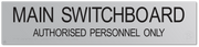 Main Switchboard Authorised Personnel Only