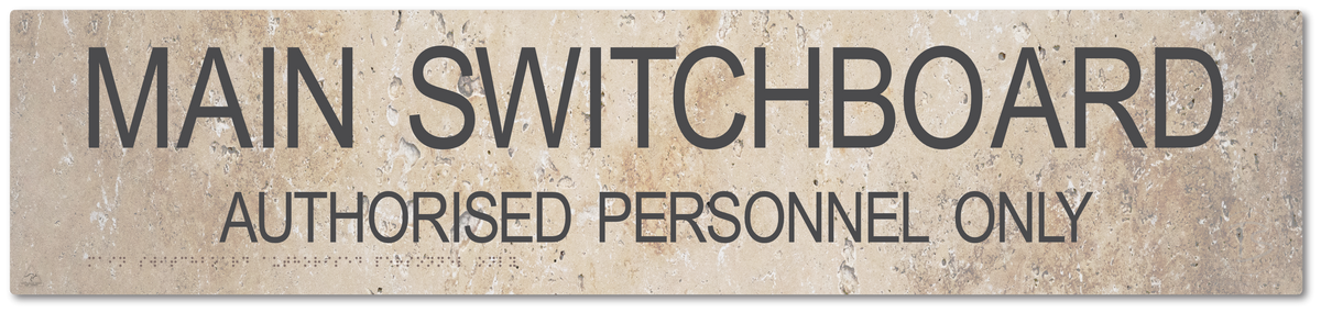 Main Switchboard Authorised Personnel Only
