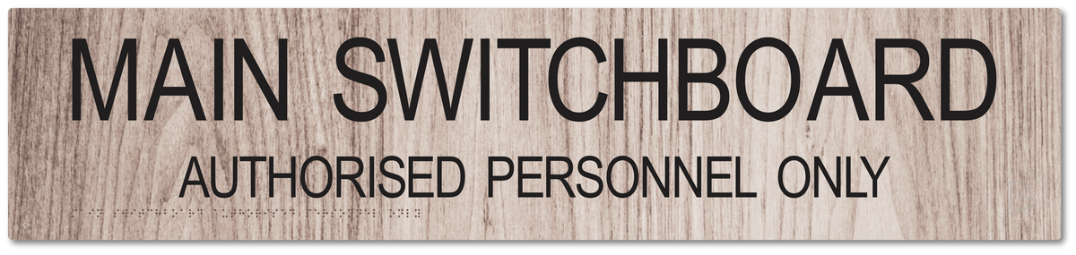 Main Switchboard Authorised Personnel Only