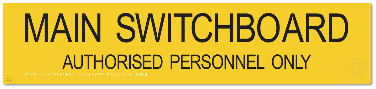 Main Switchboard Authorised Personnel Only