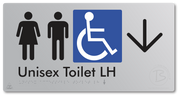Unisex Accessible Toilet LH with Large Directional Arrow