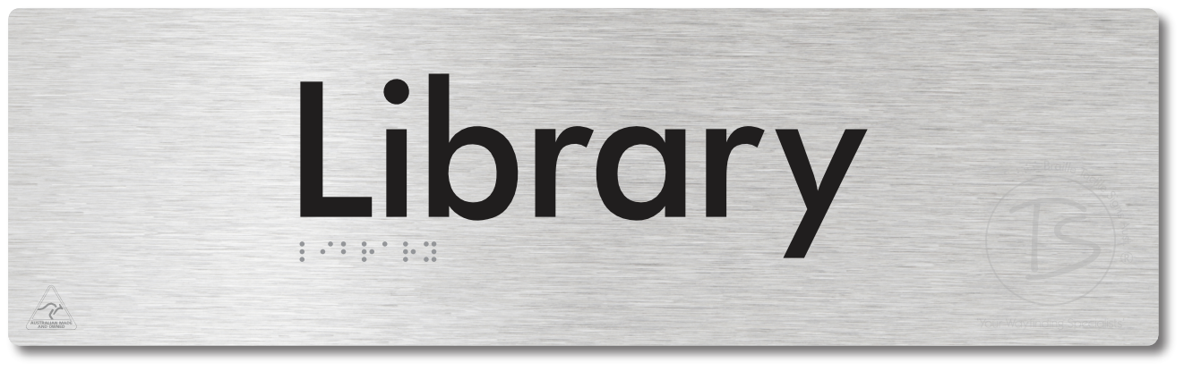 Library - Braille Tactile Signs Aust.