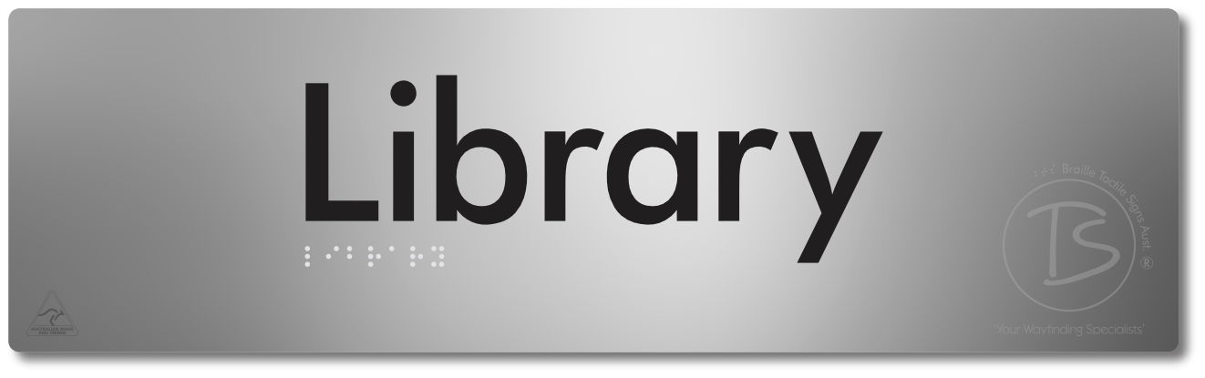 Library - Braille Tactile Signs Aust.