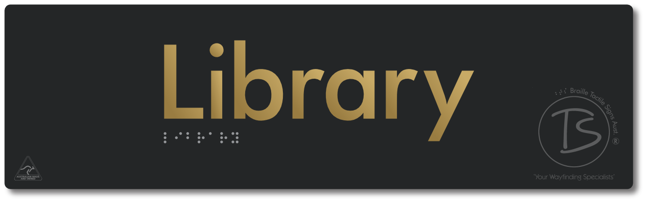 Library - Braille Tactile Signs Aust.