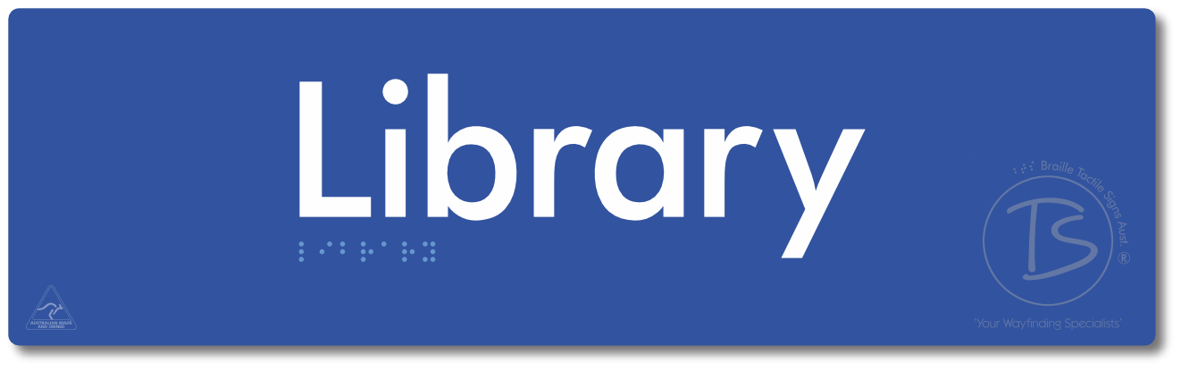 Library - Braille Tactile Signs Aust.