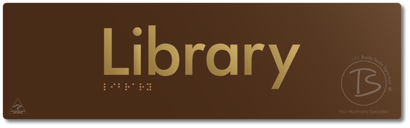 Library - Braille Tactile Signs Aust.
