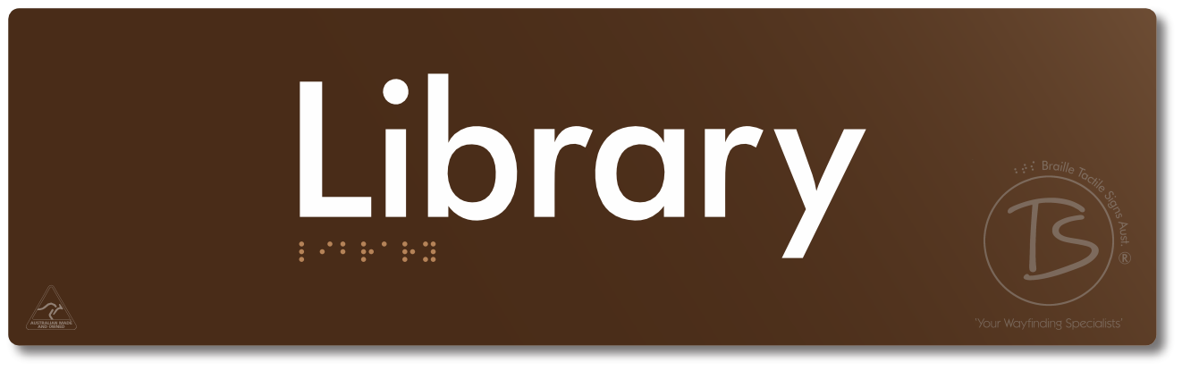 Library - Braille Tactile Signs Aust.