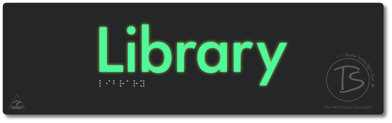 Library - Braille Tactile Signs Aust.