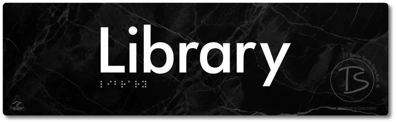 Library - Braille Tactile Signs Aust.