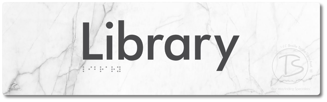 Library - Braille Tactile Signs Aust.