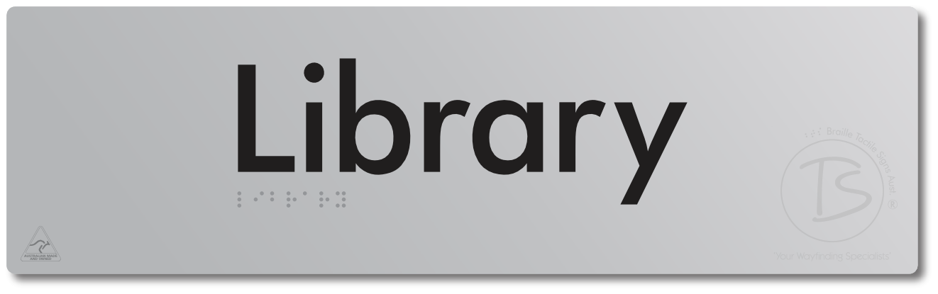 Library - Braille Tactile Signs Aust.