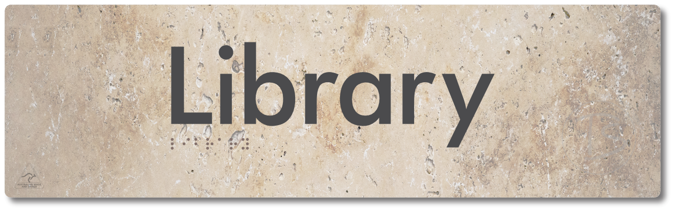 Library - Braille Tactile Signs Aust.