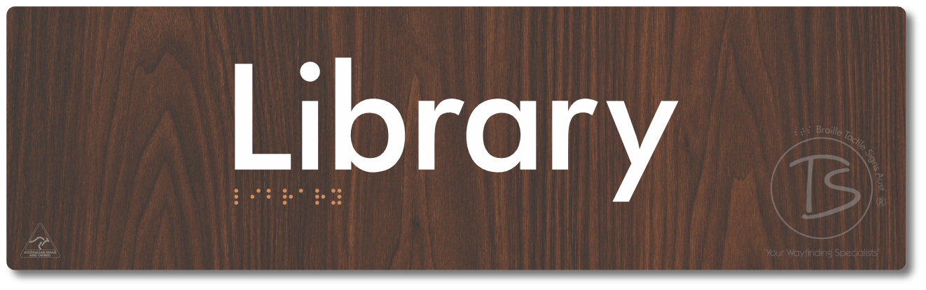 Library - Braille Tactile Signs Aust.