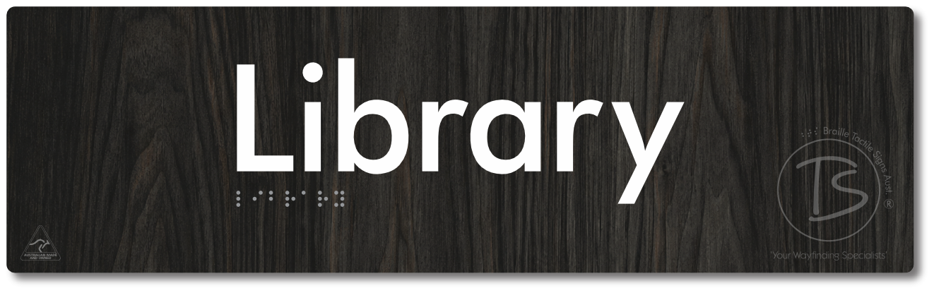 Library - Braille Tactile Signs Aust.