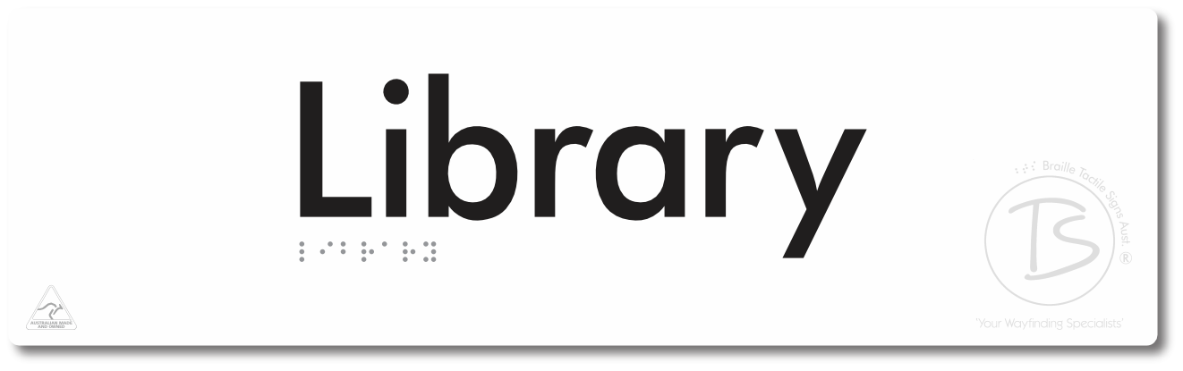 Library - Braille Tactile Signs Aust.
