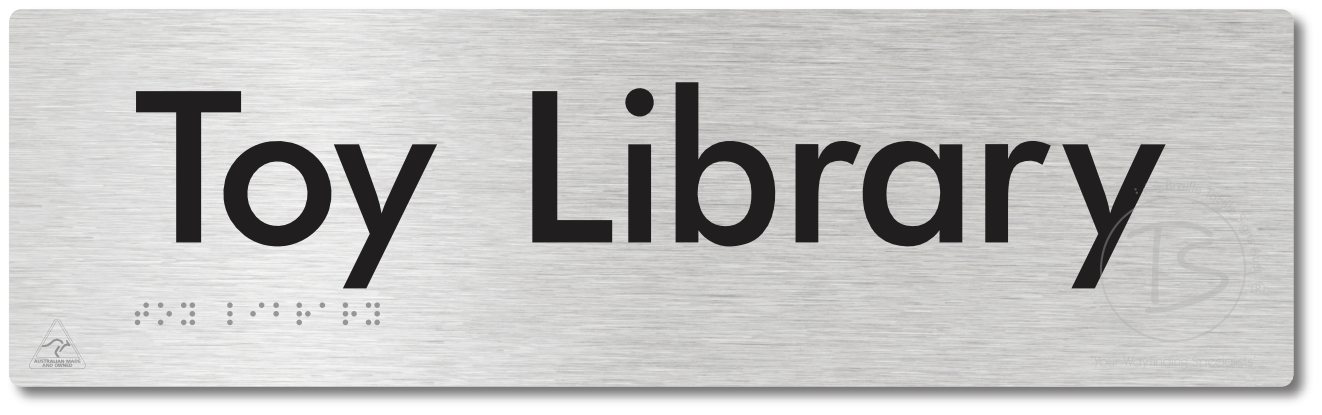 Toy Library - Braille Tactile Signs Aust.