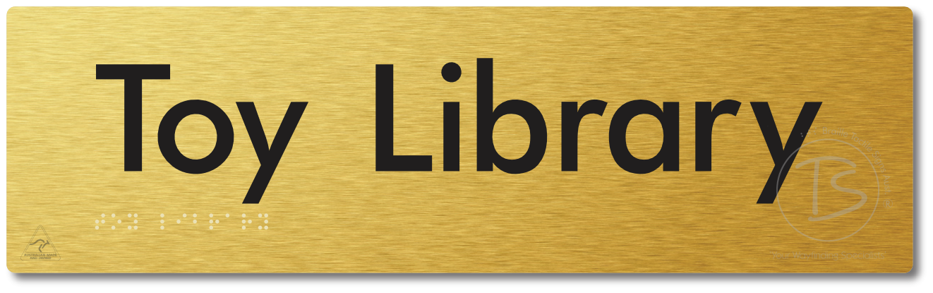 Toy Library - Braille Tactile Signs Aust.
