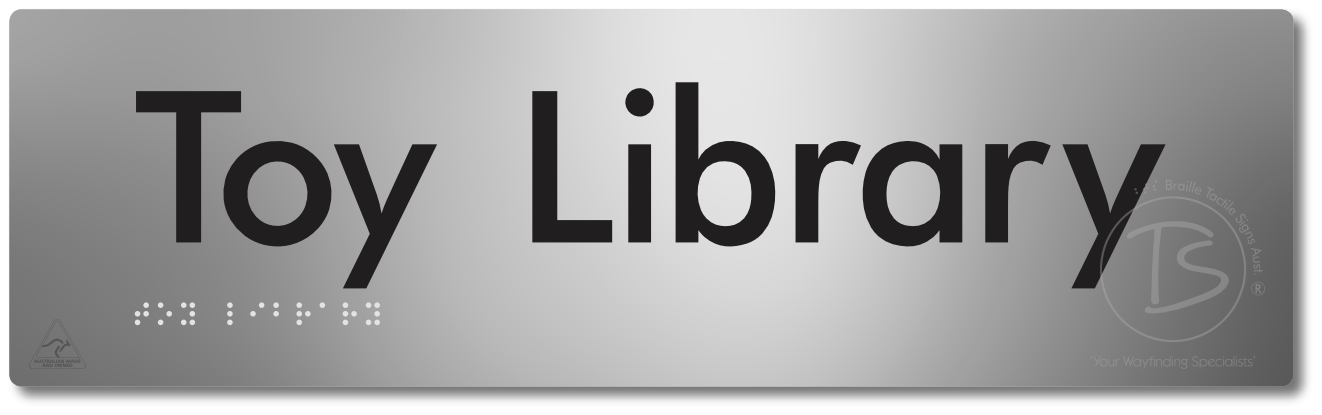 Toy Library - Braille Tactile Signs Aust.