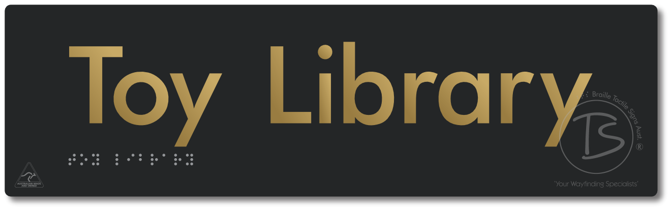 Toy Library - Braille Tactile Signs Aust.