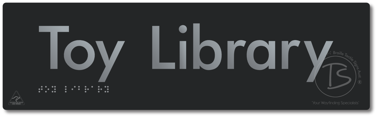 Toy Library - Braille Tactile Signs Aust.