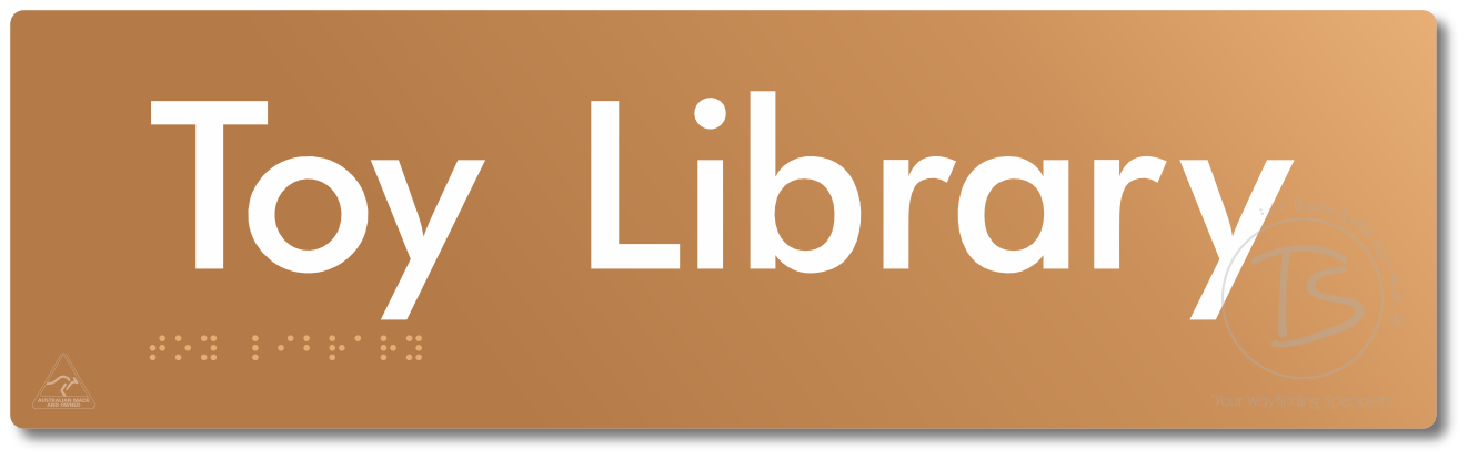 Toy Library - Braille Tactile Signs Aust.