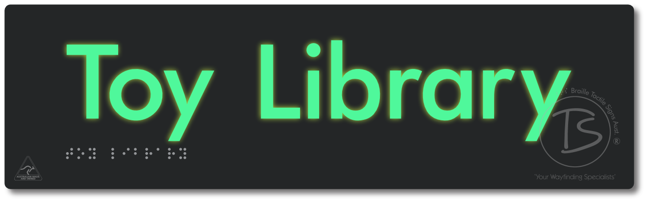 Toy Library - Braille Tactile Signs Aust.