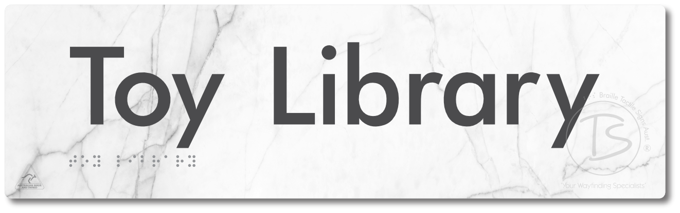 Toy Library - Braille Tactile Signs Aust.
