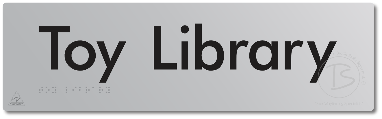 Toy Library - Braille Tactile Signs Aust.