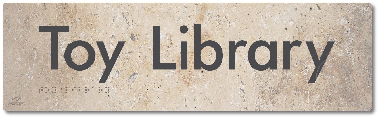 Toy Library - Braille Tactile Signs Aust.
