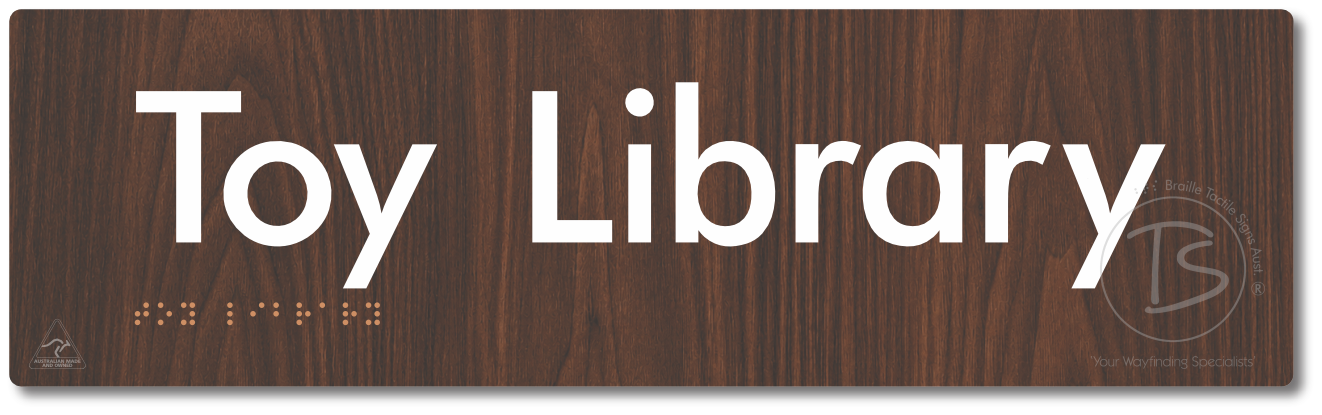 Toy Library - Braille Tactile Signs Aust.
