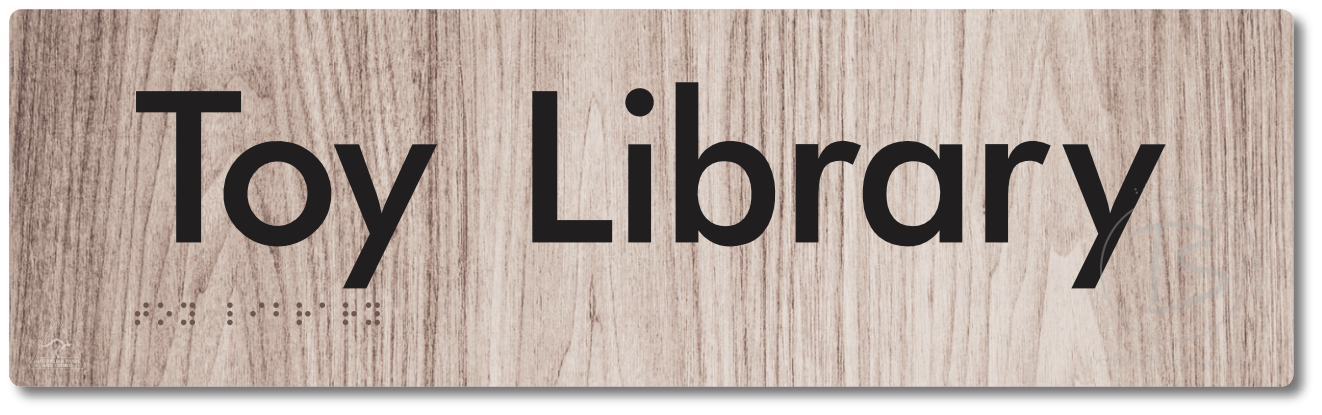 Toy Library - Braille Tactile Signs Aust.
