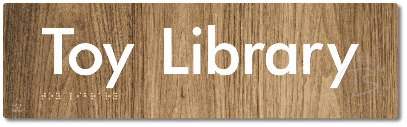 Toy Library - Braille Tactile Signs Aust.