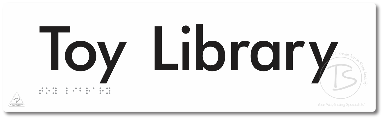 Toy Library - Braille Tactile Signs Aust.