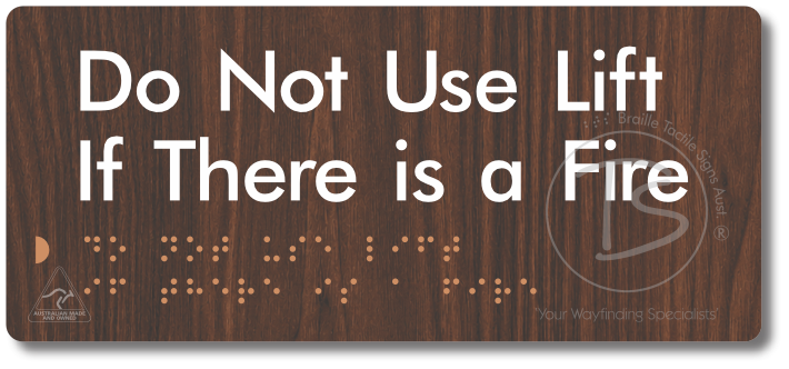 Do Not Use Lift If There Is A Fire