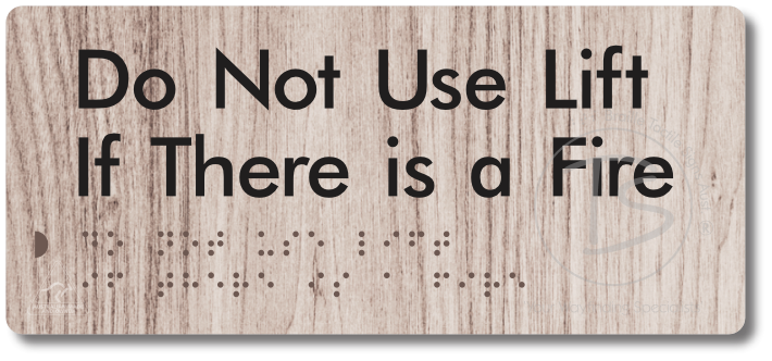 Do Not Use Lift If There Is A Fire