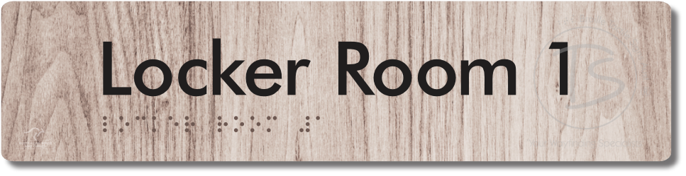 Locker Room 1 - Braille Tactile Signs Aust.