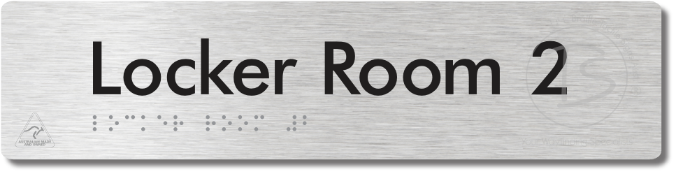 Locker Room 2 - Braille Tactile Signs Aust.