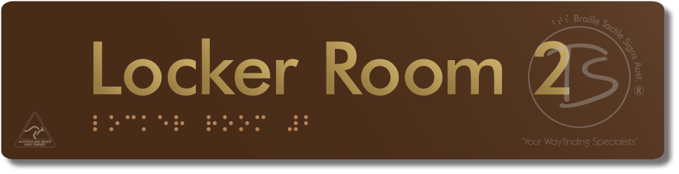 Locker Room 2 - Braille Tactile Signs Aust.