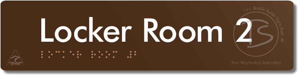 Locker Room 2 - Braille Tactile Signs Aust.