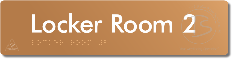 Locker Room 2 - Braille Tactile Signs Aust.