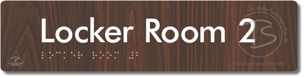 Locker Room 2 - Braille Tactile Signs Aust.