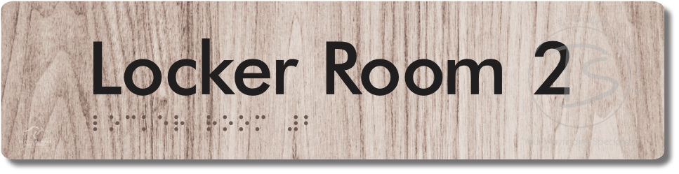 Locker Room 2 - Braille Tactile Signs Aust.
