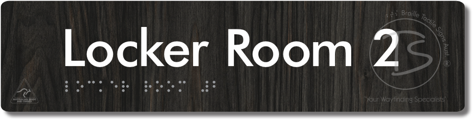 Locker Room 2 - Braille Tactile Signs Aust.
