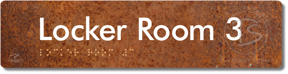 Locker Room 3 - Braille Tactile Signs Aust.