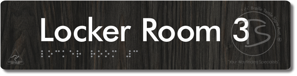 Locker Room 3 - Braille Tactile Signs Aust.