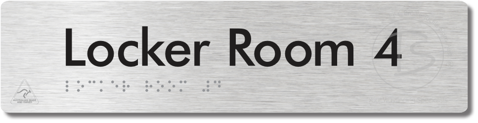 Locker Room 4 - Braille Tactile Signs Aust.