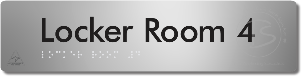 Locker Room 4 - Braille Tactile Signs Aust.